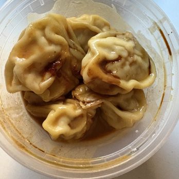 Danny's Szechuan Garden - Szechuan wonton: delicious and generous sauce( hard to see in picture) - Wine Bars Near Me - Howard Beach, New York