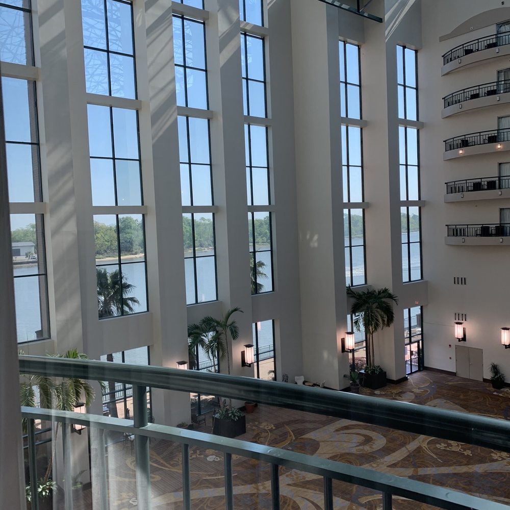 Marriott Savannah Riverfront - View of the river from my fourth floor balcony - Hotels Near Me - Savannah, Georgia Marriott Savannah Riverfront - View of the river from my fourth floor balcony - Hotels Near Me - Savannah, Georgia