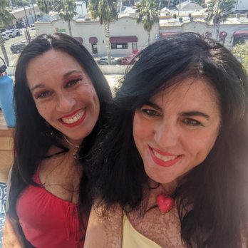 Cococabana - my friend and I enjoying the pretty factor, not the food - Bars Near Me - Oceanside, California