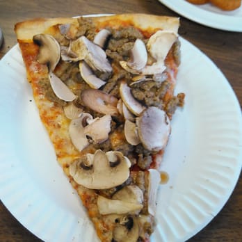 Dino's Pizza - Mushroom and sausage slice... mushrooms not cooked with pizza - Pizza Near Me - Hagerstown, Maryland Dino's Pizza - Mushroom and sausage slice... mushrooms not cooked with pizza - Pizza Near Me - Hagerstown, Maryland