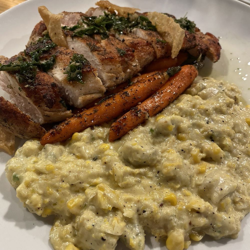 TWENTY606 Wine & Bistro - Roasted summer chicken - Wine Bars Near Me - Amarillo, Texas TWENTY606 Wine & Bistro - Roasted summer chicken - Wine Bars Near Me - Amarillo, Texas