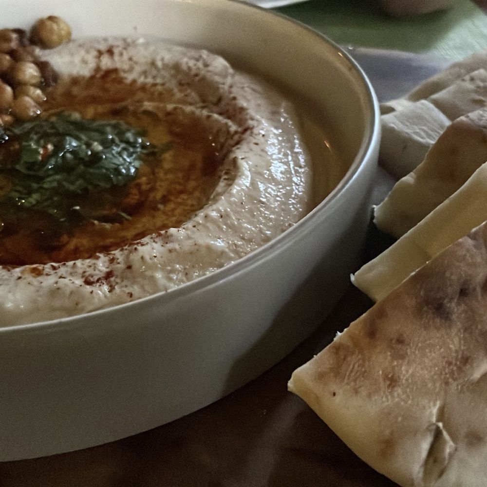 Loco Tulum - Hummus with crispy chickpeas - Mediterranean Near Me - Tulum, ROO Loco Tulum - Hummus with crispy chickpeas - Mediterranean Near Me - Tulum, ROO