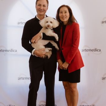 Artemedica - Artemedica Owners, Victor Lacombe, M.D. and Alice Chiang, M.D. with Artemedica's Emotional Support Dog, Toby Chiang-Lacombe - Medical Spas Near Me - Santa Rosa, California Artemedica - Artemedica Owners, Victor Lacombe, M.D. and Alice Chiang, M.D. with Artemedica's Emotional Support Dog, Toby Chiang-Lacombe - Medical Spas Near Me - Santa Rosa, California