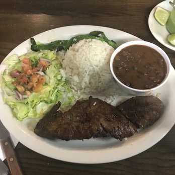 Tiffany's Cafe - a plate of steak, rice, and vegetables - Cafes Near Me - Peekskill, New York