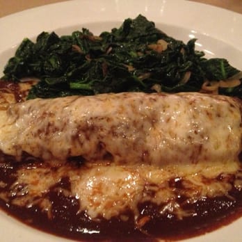 La Encantada - Chicken enchilada with sautéed spinach and onions. - Mexican Near Me - Chicago, Illinois