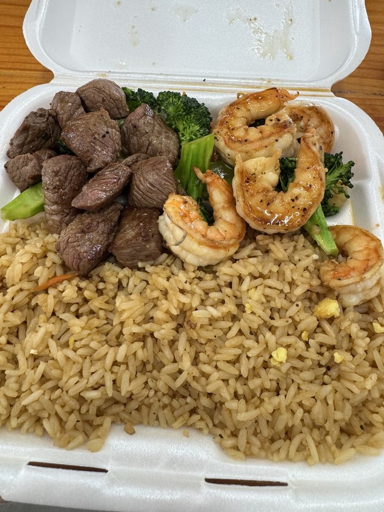 Food from PB Hibachi Express