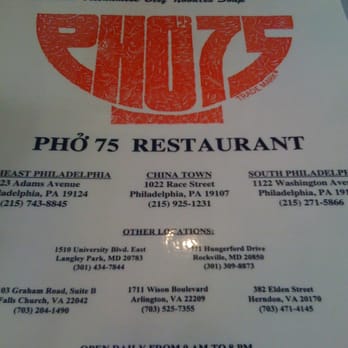 Pho 75 - Vietnamese Near Me - Philadelphia, Pennsylvania Pho 75 - Vietnamese Near Me - Philadelphia, Pennsylvania