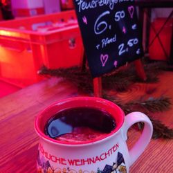 Rosa Weihnacht - Have a great weekend, Yelpers! Mulled wine in a special take home cup.