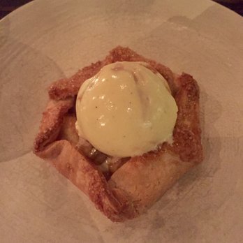Oberlin - Apple Tart with Goat’s Milk Caramel Swirl Ice Cream - New American Near Me - Providence, Rhode Island
