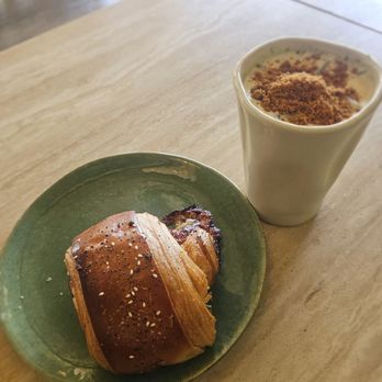 Hinar - Biscoff matcha and ham + cheese nibble - Cafes Near Me - San Diego, California