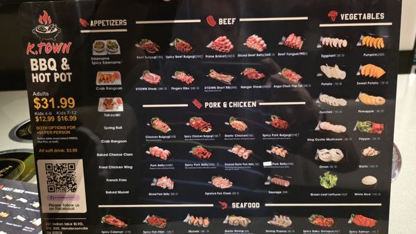 Menu photo 8 K Town Hendersonville, TN Menu photo 8 K Town Hendersonville, TN