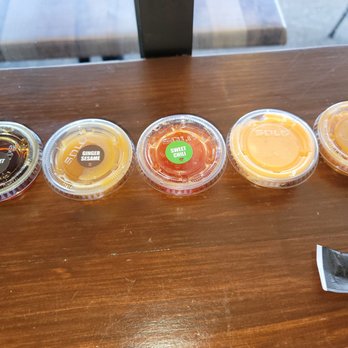 Sus Hi Eatstation - The triple x and sweet soy are the way to go. The unmarked sauce is spicy mayo. They were all good. - Sushi Bars Near Me - Tampa, Florida Sus Hi Eatstation - The triple x and sweet soy are the way to go. The unmarked sauce is spicy mayo. They were all good. - Sushi Bars Near Me - Tampa, Florida