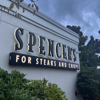 Spencer's for Steaks and Chops - a sign for spencer's steaks and chops - Steakhouses Near Me - Seattle, Washington