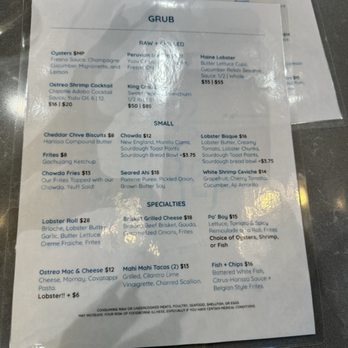 Ostrea - Menu - Cocktail Bars Near Me - Eastvale, California Ostrea - Menu - Cocktail Bars Near Me - Eastvale, California