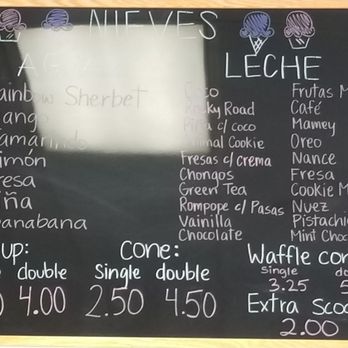 Paleteria Azteca - Menu - Desserts Near Me - Tustin, California