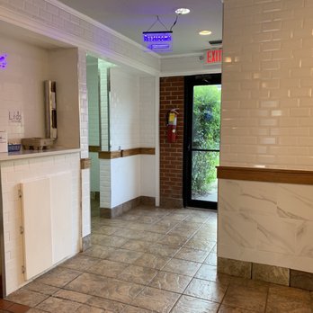 Aishi - Not sure where the door goes, hallway to the left leads to the restrooms - Seafood Near Me - North Augusta, South Carolina