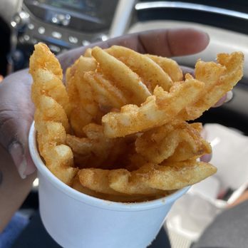 The Waffle Bus - Small Seasoned Waffle Fries - Sandwiches Near Me - Houston, Texas The Waffle Bus - Small Seasoned Waffle Fries - Sandwiches Near Me - Houston, Texas