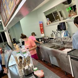 Liks Ice Cream - hard at work!!