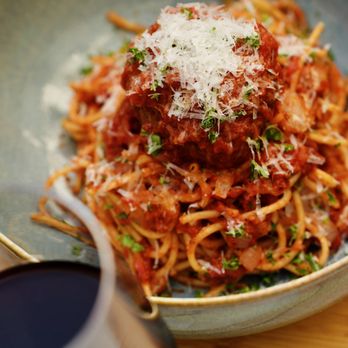 The Mission Eatery - a plate of spaghetti and meatballs - French Near Me - Toronto, Ontario The Mission Eatery - a plate of spaghetti and meatballs - French Near Me - Toronto, Ontario