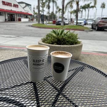 Blk Dot Coffee - The large one is the Vietnamese Coffee and the small one is Spicy Honey Oat. - Coffee & Tea Near Me - Long Beach, California