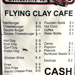 Ocean Speedway - Snack Bar Pricing