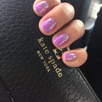 Bella Nails and Spa - Purple gel manicure - Nail Salons Near Me - Murrieta, California