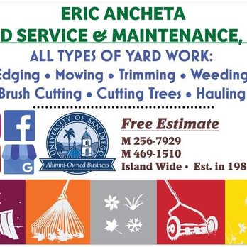 Eric Ancheta Yard Service and Maintenance - 1-1-2022 - Tree Services Near Me - Waipahu, Hawaii Eric Ancheta Yard Service and Maintenance - 1-1-2022 - Tree Services Near Me - Waipahu, Hawaii