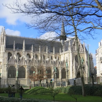 Le Petit Sablon - View of Eglise Notre Dame au Sablon from Le Petit Sablon - Parks Near Me - Brussels, BRU