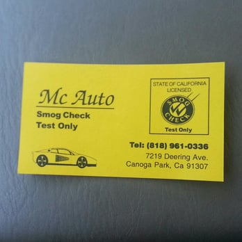 Mc Auto - Smog Check Stations Near Me - Canoga Park, California