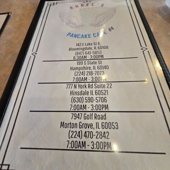 Angel's Pancake Cafe - Breakfast & Brunch Near Me - Bloomingdale, Illinois
