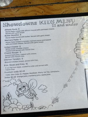 Menu photo 1 Showdowns Restaurant Tropic, UT Menu photo 1 Showdowns Restaurant Tropic, UT