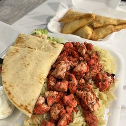 Hayati Mediterranean Grill - 3pc Samosas Shawarma Plate