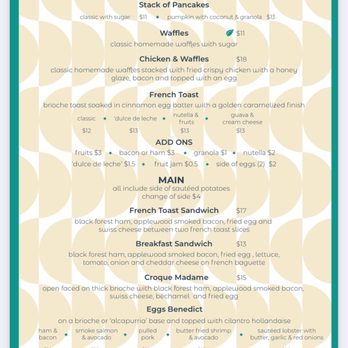 Boho Kitchen - Brunch menu - Breakfast & Brunch Near Me - Boquerón, Puerto Rico