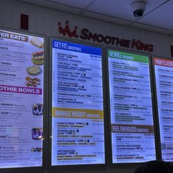 Smoothie King - Menu