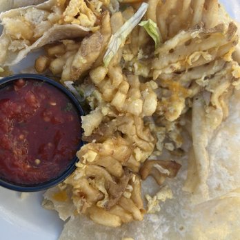 Wooly's - "Breakfast" burrito - Seafood Near Me - Pismo Beach, California Wooly's - "Breakfast" burrito - Seafood Near Me - Pismo Beach, California