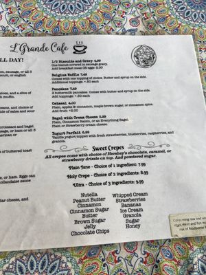 Menu photo 2 L' Grande Cafe Casa Grande, AZ Menu photo 2 L' Grande Cafe Casa Grande, AZ