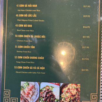 Co Do 2 - Fried rice menu as of July 6, 2026 - Vietnamese Near Me - Sacramento, California