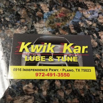 Kwik Kar Lubes & Tune - Oil Change Stations Near Me - Plano, Texas