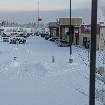 Hotel North Pole - This photo, more accurately represented the actual distance from the hotel to the nearby, walking shops. - Hotels Near Me - North Pole, Alaska Hotel North Pole - This photo, more accurately represented the actual distance from the hotel to the nearby, walking shops. - Hotels Near Me - North Pole, Alaska