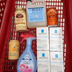 Target - Olipop 2 for $4. Rao's $7.39. La Roche-Posay $21.99 ea. Buy 3 get $5 gift card. Mrs. Meyer's refill 33 oz $8.99. Febreze $5.49. $121.59 tot.