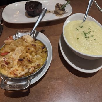 Old Brea Chop House - Lobster Mac and cheese, mashed potatoes and 10oz filet mignon honorable mention to the Brussels sprouts I didn't take a pic sorry - Steakhouses Near Me - Brea, California Old Brea Chop House - Lobster Mac and cheese, mashed potatoes and 10oz filet mignon honorable mention to the Brussels sprouts I didn't take a pic sorry - Steakhouses Near Me - Brea, California