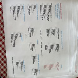Country Food and Furniture - Sandwich order form
