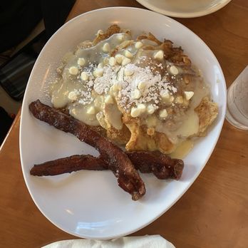 Ruby Sunshine Nashville - White chocolate bread pudding pancakes - Breakfast & Brunch Near Me - Nashville, Tennessee Ruby Sunshine Nashville - White chocolate bread pudding pancakes - Breakfast & Brunch Near Me - Nashville, Tennessee