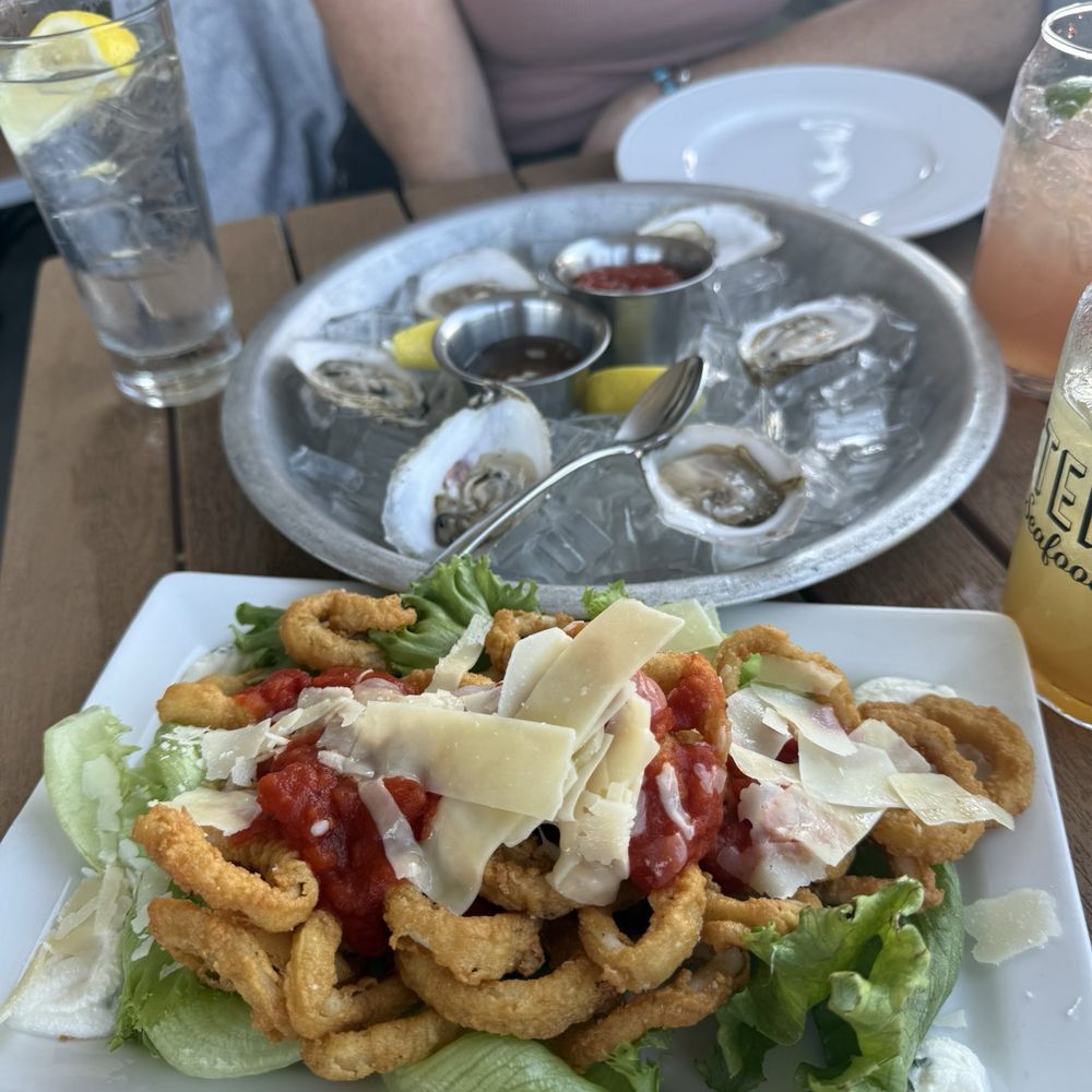 Stern Seafood - Calamari & 1/2 dozen oysters - Seafood Near Me - Scarborough, Maine