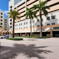Baptist Health South Miami Hospital - Main Hospital Entrance with Parking at Right