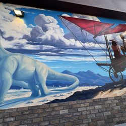 Mural on side of building