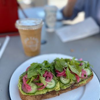 Java Earth Coffee La Jolla - a sandwich with avocado and radishes - Coffee & Tea Near Me - San Diego, California Java Earth Coffee La Jolla - a sandwich with avocado and radishes - Coffee & Tea Near Me - San Diego, California