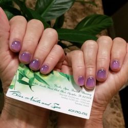 Bios Nails And Spa - Lavender ombre dipping powder