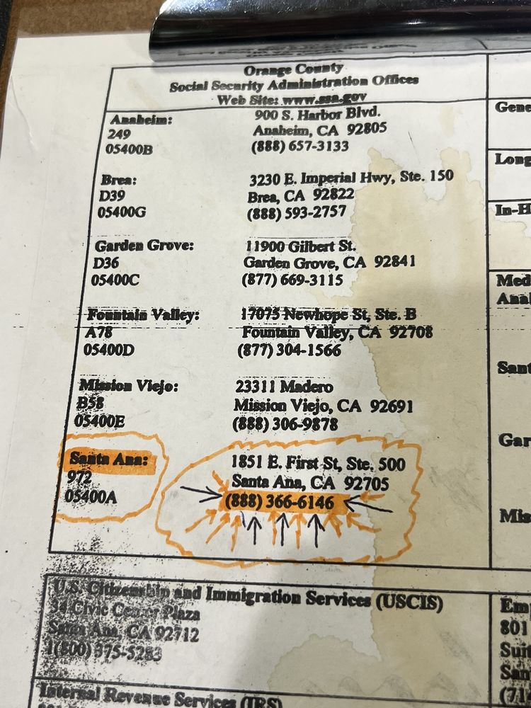 Social Security - social services organization in Santa Ana, CA