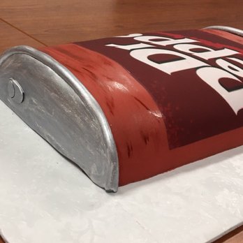 A Cake Addict - Dr Pepper Can - Vanilla cake - Custom Cakes Near Me - Houston, Texas